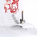Designer Chaiselongue aus transparentem Plexiglas, Made in Italy