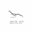 Chaiselongue aus Leder mit Gestell aus verchromtem Stahl Made in Italy - Beirut Viadurini