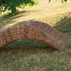 Outdoor Chaiselongue in Banana Weaving mit Kopfstütze - Jolanda Viadurini