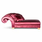 Klassische Chaiselongue aus 100% baskischem Stoff Made in Italy Viadurini
