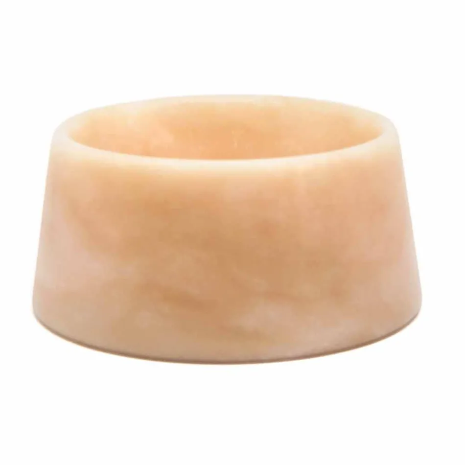 Moderner Hunde- und Katzennapf aus rosa Portugal oder grünem Guatemala-Marmor - Catt Viadurini