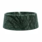 Moderner Hunde- und Katzennapf aus rosa Portugal oder grünem Guatemala-Marmor - Catt Viadurini