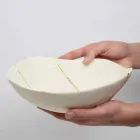 Schalen aus weißem Porzellan und Blattgold Italienisches Luxus-Design - Cicatroro Viadurini