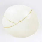 Schalen aus weißem Porzellan und Blattgold Italienisches Luxus-Design - Cicatroro Viadurini