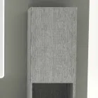 Badezimmersäule mit 2 Türen in modernem Design Öko-Holz Ambra, made in Italy Viadurini