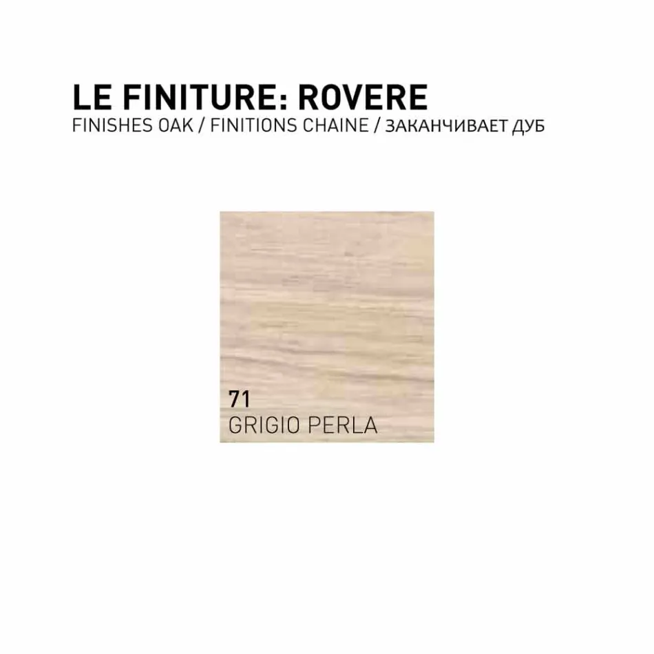 Gioia, 2-türiger Wandschrank aus Eichenholz, made in Italy Viadurini