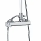 Duschsäule mit Messing-Einhebelmischer Made in Italy - Padula Viadurini