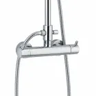 Duschsäule mit Thermostatmischer aus Messing Made in Italy - Gallo Viadurini