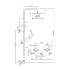 Duschsäule mit ultradünnem Duschkopf aus Stahl Made in Italy - Studio Viadurini