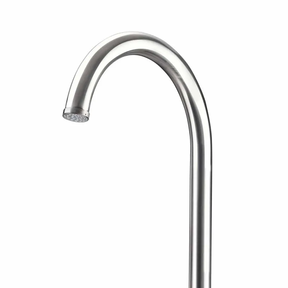 Edelstahl-Garten-Duschsäule mit Handbrause Made in Italy - Marlen Viadurini