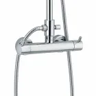 Luxus-Duschsäule in Messing-Chrom-Finish Made in Italy - Gallo Viadurini