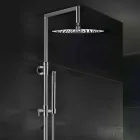 Messing-Duschsäule mit rundem ultradünnen Duschkopf Made in Italy - Merio Viadurini