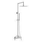 Messing-Duschsäule mit rundem ultradünnen Duschkopf Made in Italy - Merio Viadurini