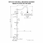 Messing-Duschsäule ohne Mixer Klassisches Design Made in Italy - Yunda Viadurini