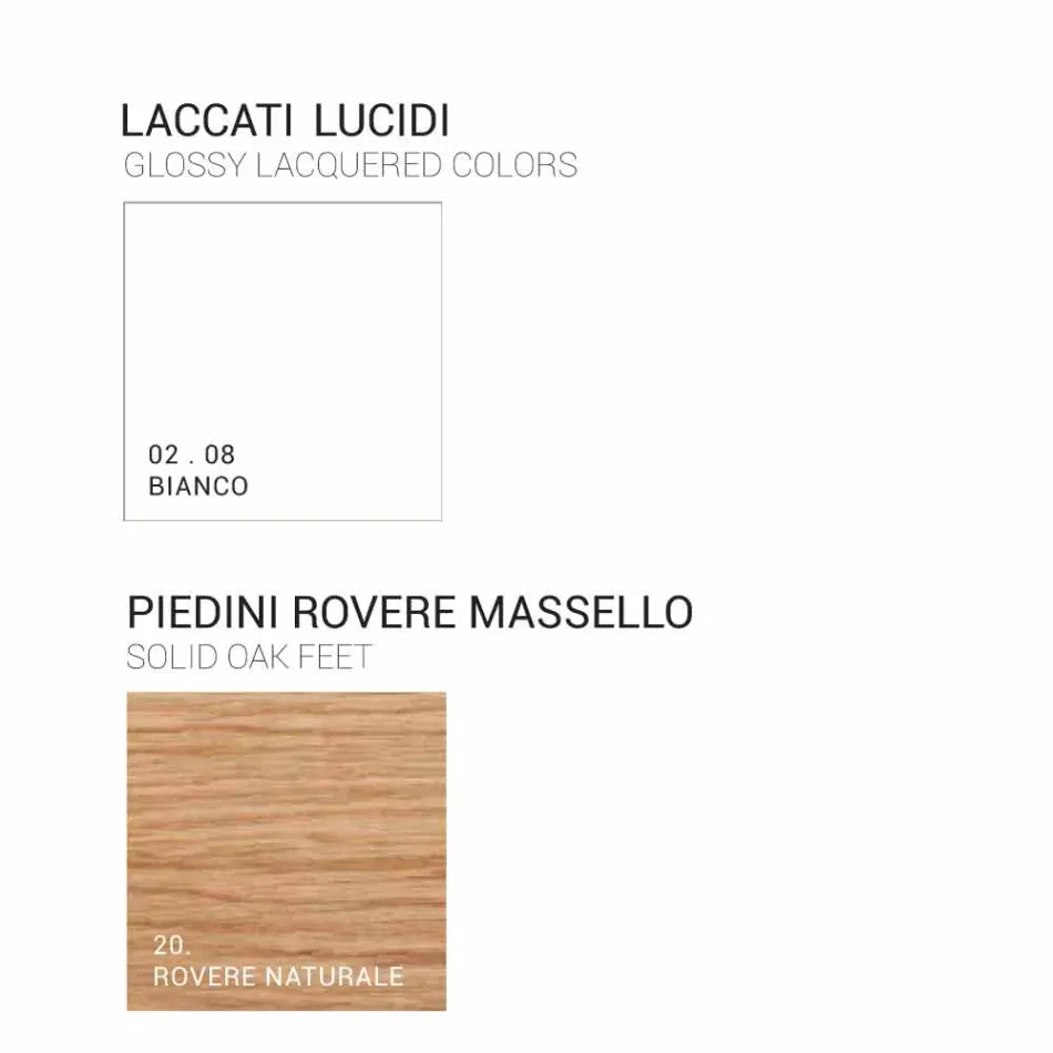 Amanda Badezimmerschrank aus Holz mit 2 Türen, modernes Design, Made in Italy Viadurini