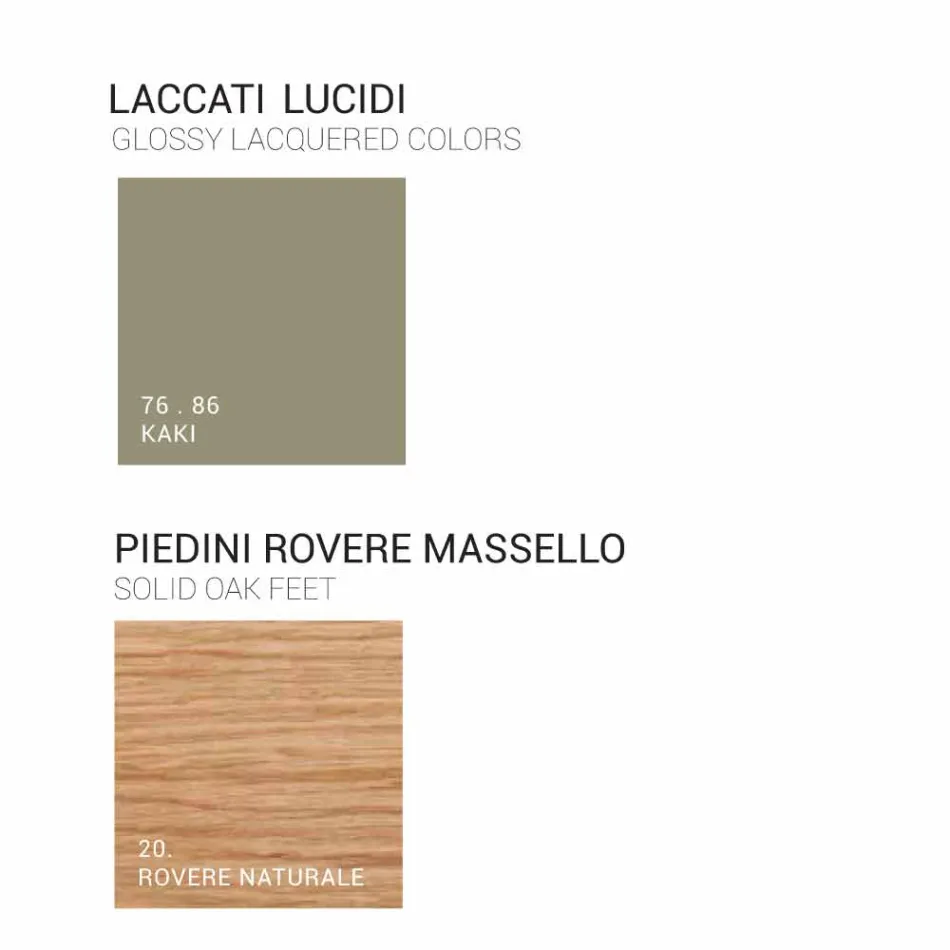 Amanda Badezimmerschrank aus Holz mit 2 Türen, modernes Design, Made in Italy Viadurini