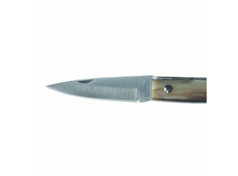 Handgefertigtes Anconetano-Messer mit Horngriff Made in Italy - Tanco Viadurini