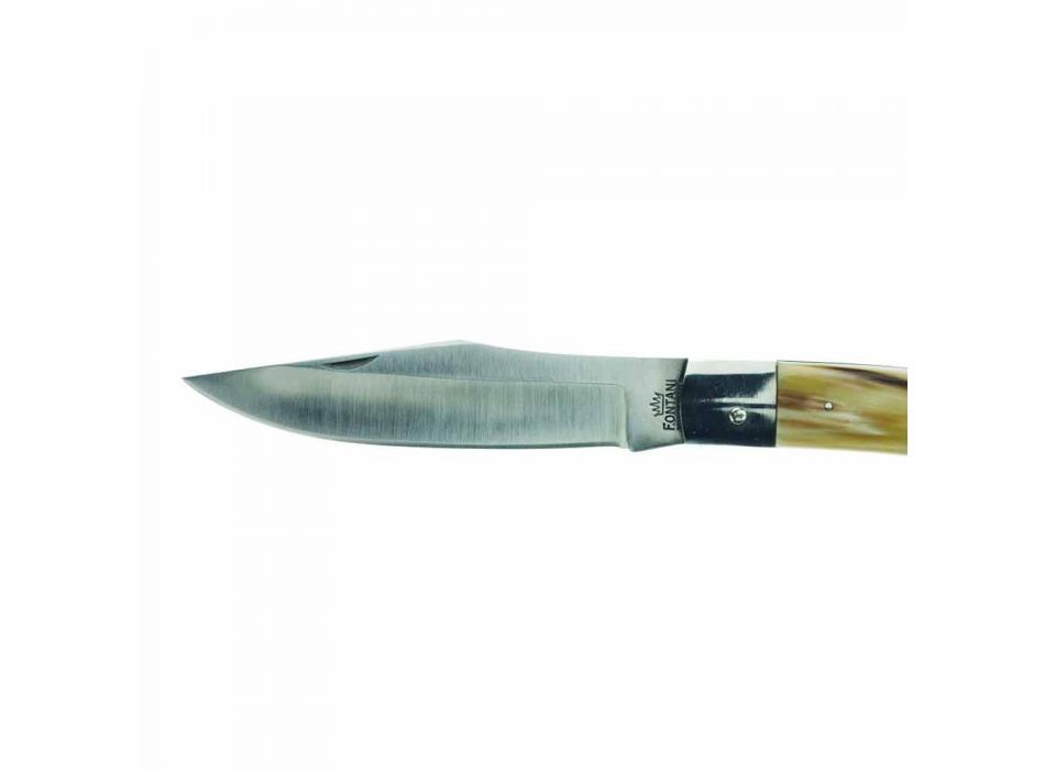 Antikes handgefertigtes Jagdmesser mit Stahlklinge Made in Italy - Afri Viadurini