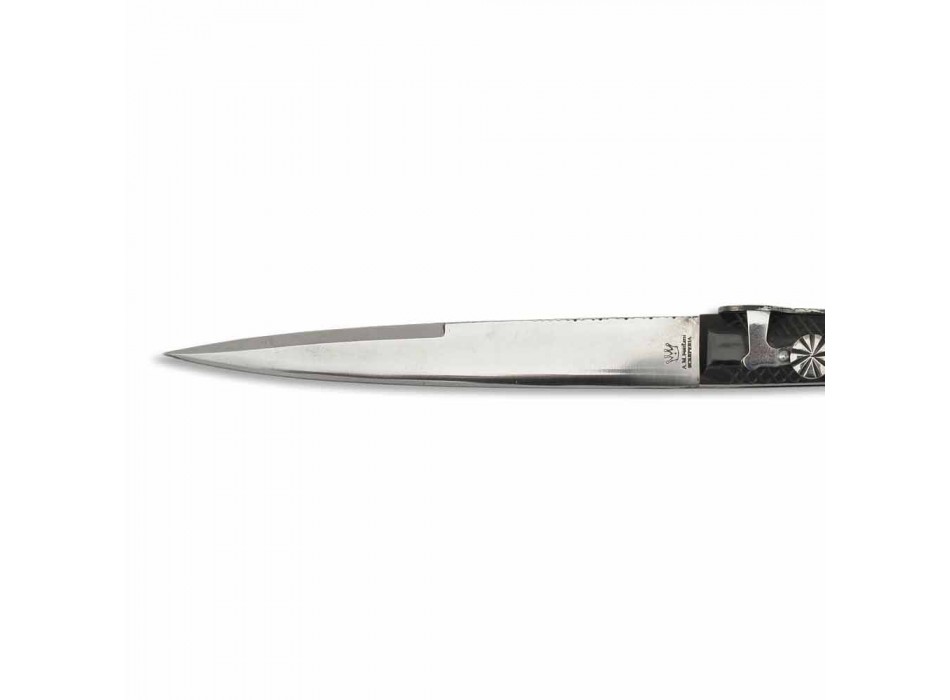 Handgemachtes Salitano Messer mit Ratschenfeder Made in Italy - Sizilianisch Viadurini