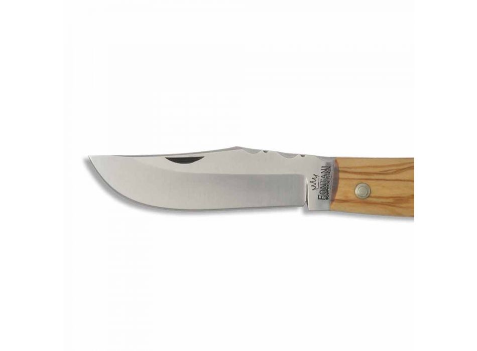 Senese Messer mit Federschloss und Stahlklinge Made in Italy - Ghibo Viadurini