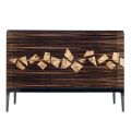 Design Kommode aus Ebenholz mit 4 Schubladen Grilli Zarafa in Italien hergestellt 