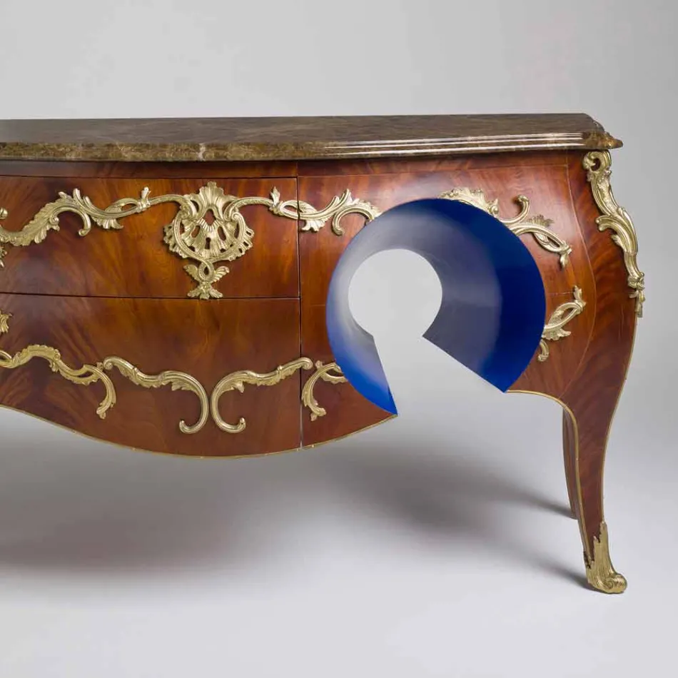 Marmor Kommode und Dekorationen im Design, hergestellt in Italien, Gildo Viadurini