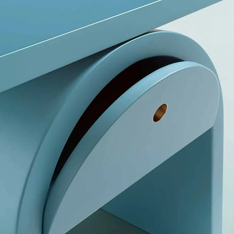 Nachttisch in modernem Design aus farbigem Holz für das Schlafzimmer - Arcom Viadurini