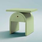 Nachttisch in modernem Design aus farbigem Holz für das Schlafzimmer - Arcom Viadurini