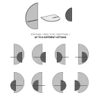 Moderner modularer Nachttisch aus Sperrholz Elegantes und vielseitiges Design - Ramia Viadurini