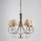 Draco, ein leuchtendes Accessoire aus Glas und Metall, hergestellt in Italien mit elegantem Geschmack. Viadurini