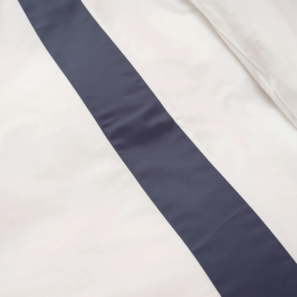 Kompletter Bettbezug für Einzelbett und eine Hälfte aus 100 % Baumwolle und 10 % Baumwollsatin – Detail Viadurini