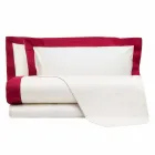 Satin Sheet Set für Doppelbett mit farbigen Kanten - Hyazinthe Viadurini