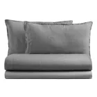 Komplettes Doppelbett aus reiner, im Stück gefärbter und schattierter Baumwolle - Delicacy Viadurini