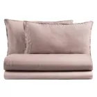 Komplettes Doppelbett aus reiner, im Stück gefärbter und schattierter Baumwolle - Delicacy Viadurini