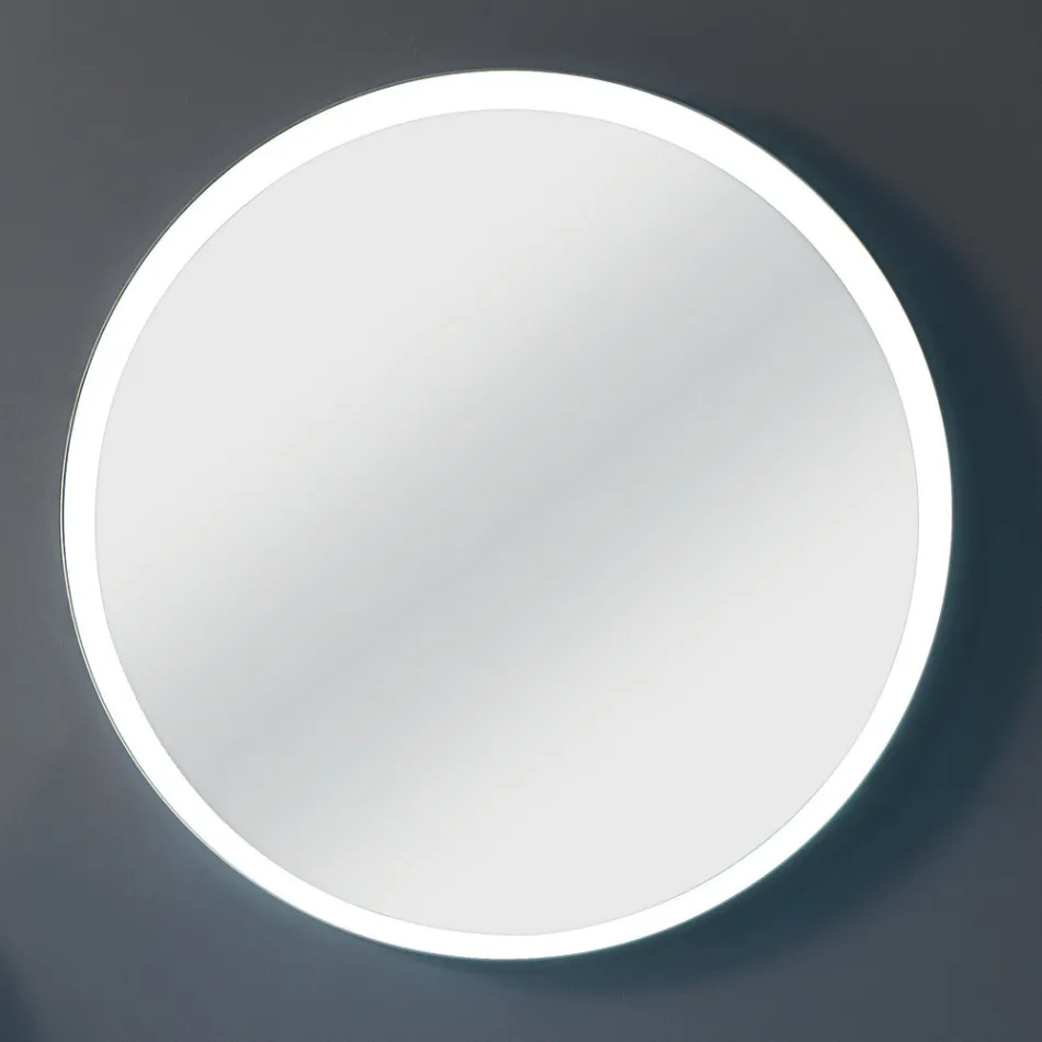 Zusammensetzung 3 Badezimmermöbel aus Metall, Holz und Keramik Made in Italy - Cizco Viadurini