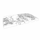 Composition 3 Hängende Badezimmermöbel mit Waschbecken aus weißem Harz - Dazzle Viadurini