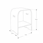 Composition 3 Hängende Badezimmermöbel mit Waschbecken aus weißem Harz - Dazzle Viadurini