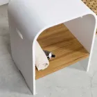 Composition 3 Hängende Badezimmermöbel mit Waschbecken aus weißem Harz - Dazzle Viadurini