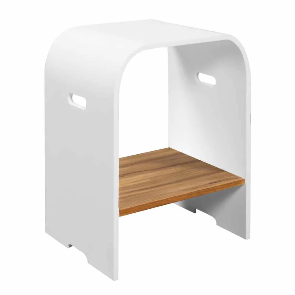 Composition 3 Hängende Badezimmermöbel mit Waschbecken aus weißem Harz - Dazzle Viadurini