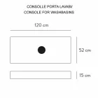 Zusammensetzung 3 Hängende Badezimmermöbel aus Feinsteinzeug 4 Ausführungen - Rambina Viadurini