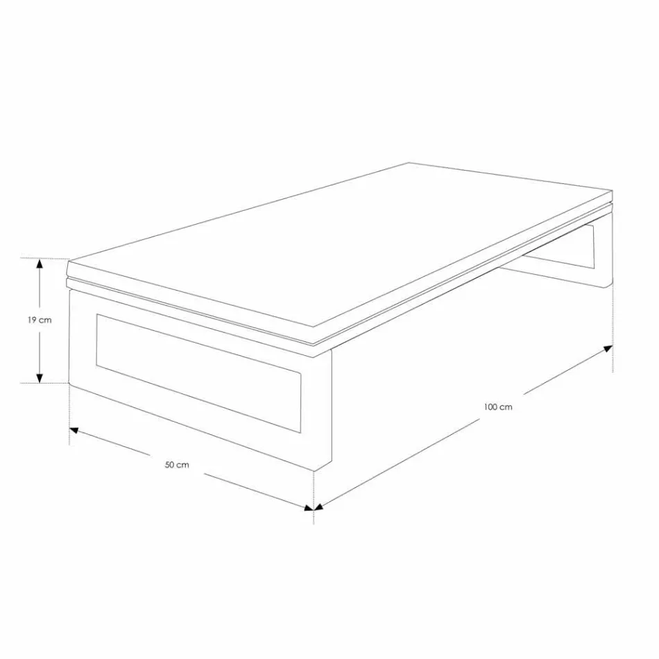 Composition 4 Badezimmermöbel aus Teakholz und verchromtem Stahl - Beatles Viadurini