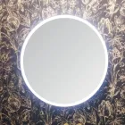 Zusammensetzung 5 Hängende Badezimmermöbel aus Holz und Kristall Made in Italy - Renga Viadurini