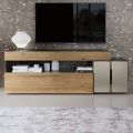 Moderne Design-Wandkomposition aus MDF, hergestellt in Italien – Kristin