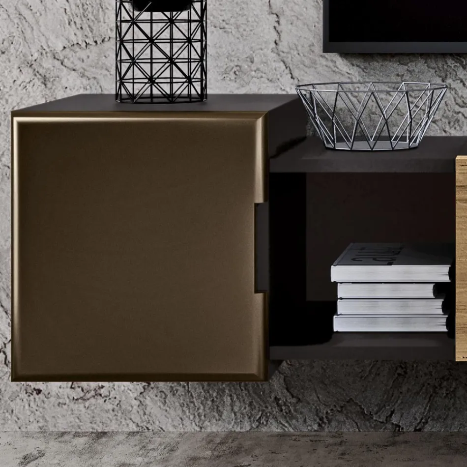 Wandkomposition für den Wohnbereich mit modernem Design Made in Italy – Margit Viadurini