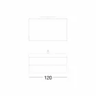 Bad Abgehängte Komposition in Fenix Gray - Becky Viadurini