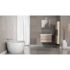 Abgehängte Badmöbelkomposition aus Eichenmelamin - Becky Viadurini