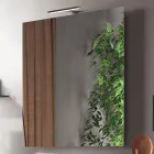 Badezimmerkomposition komplett mit Waschbecken, Spiegel und Sockel, hergestellt in Italien – Dream Viadurini