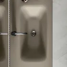 Badezimmer-Kombination inklusive Unterschrank mit 2 Schubladen und 1 Tür - Titan Viadurini