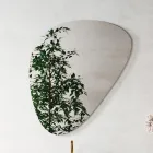 Badezimmerkomposition mit modernem Spiegel und Konsolenwaschbecken, hergestellt in Italien – Palom Viadurini