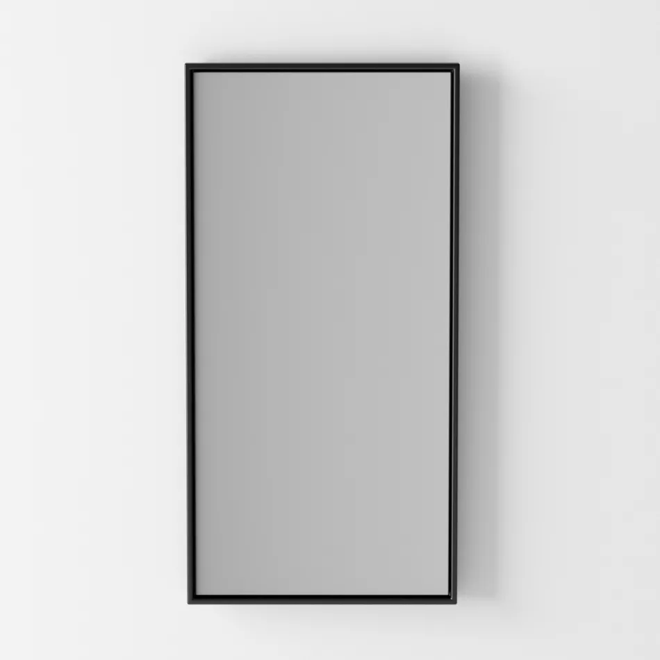 Badezimmer-Komposition Waschbecken aus Keramik und Sockel aus Stahl Made in Italy - Quadro Viadurini